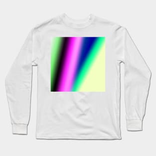 red blue green abstract texture pattern Long Sleeve T-Shirt